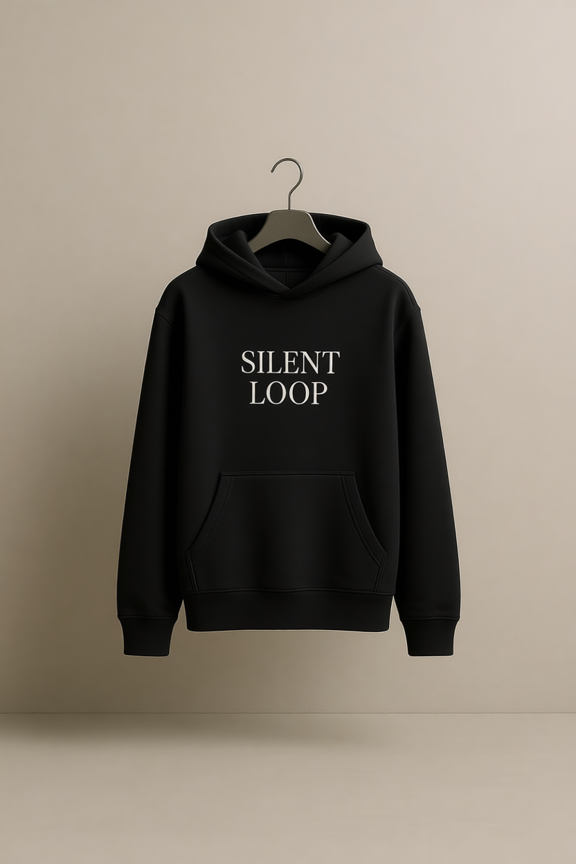 SILENT LOOP – Heavyweight Oversized Cotton Hoodie