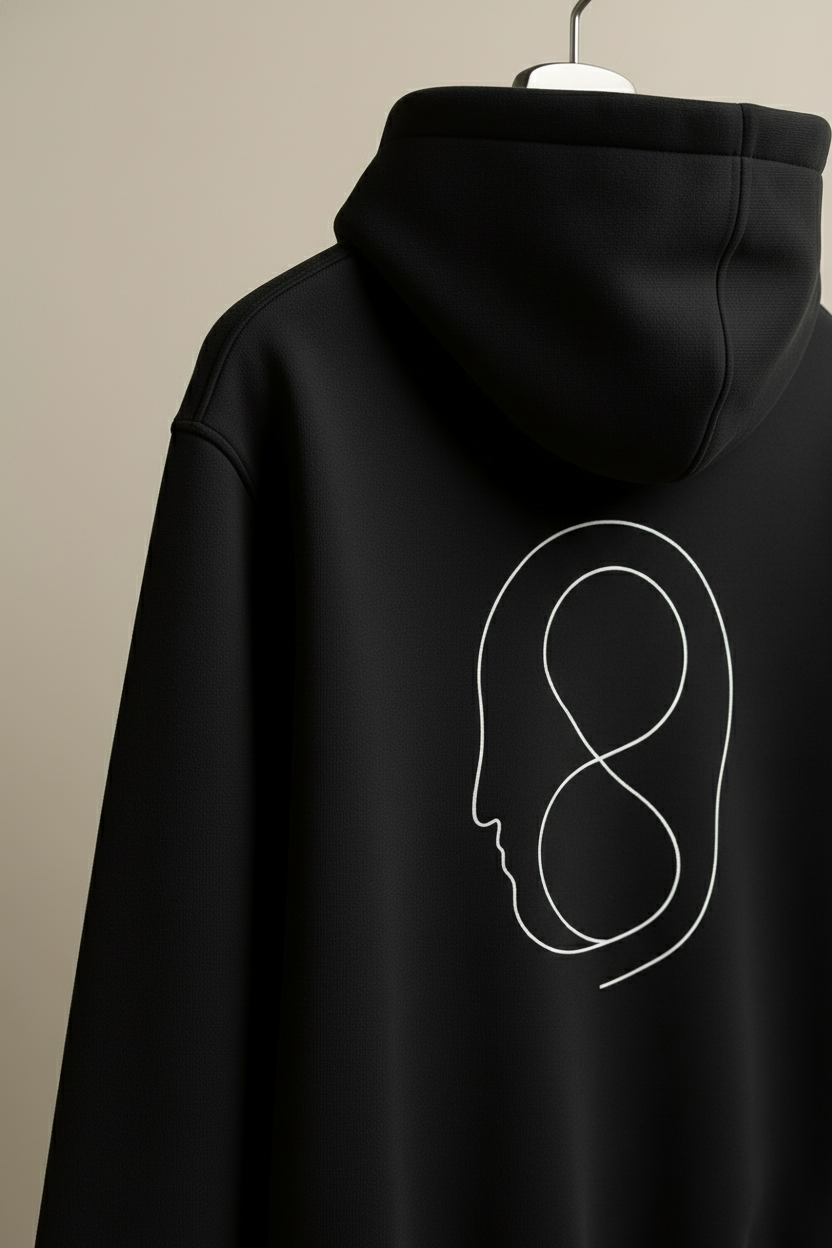 SILENT LOOP – Heavyweight Oversized Cotton Hoodie