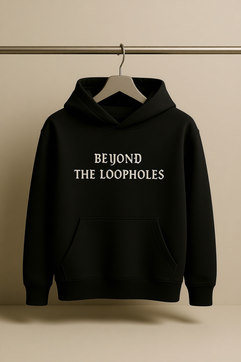 BEYOND THE LOOPHOLES – Heavyweight Oversized  Cotton Hoodie