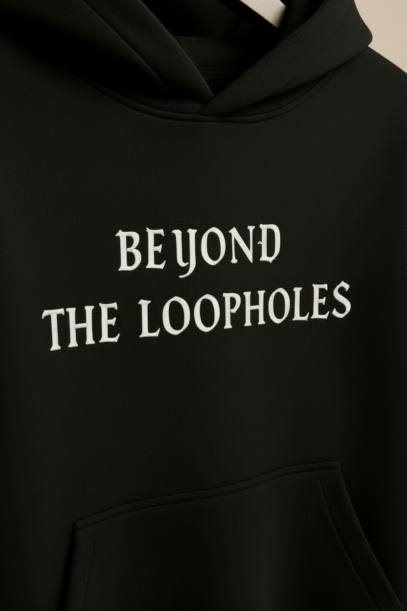 BEYOND THE LOOPHOLES – Heavyweight Oversized  Cotton Hoodie