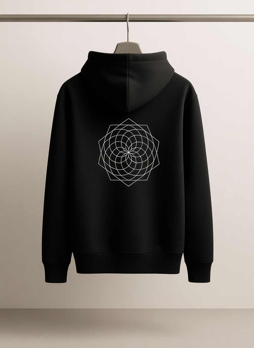 ILLUSION OF STILLNESS – Heavyweight Oversized  Cotton Hoodie