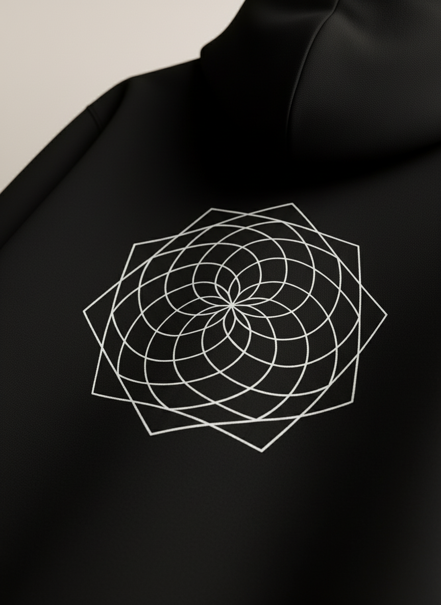 ILLUSION OF STILLNESS – Heavyweight Oversized  Cotton Hoodie