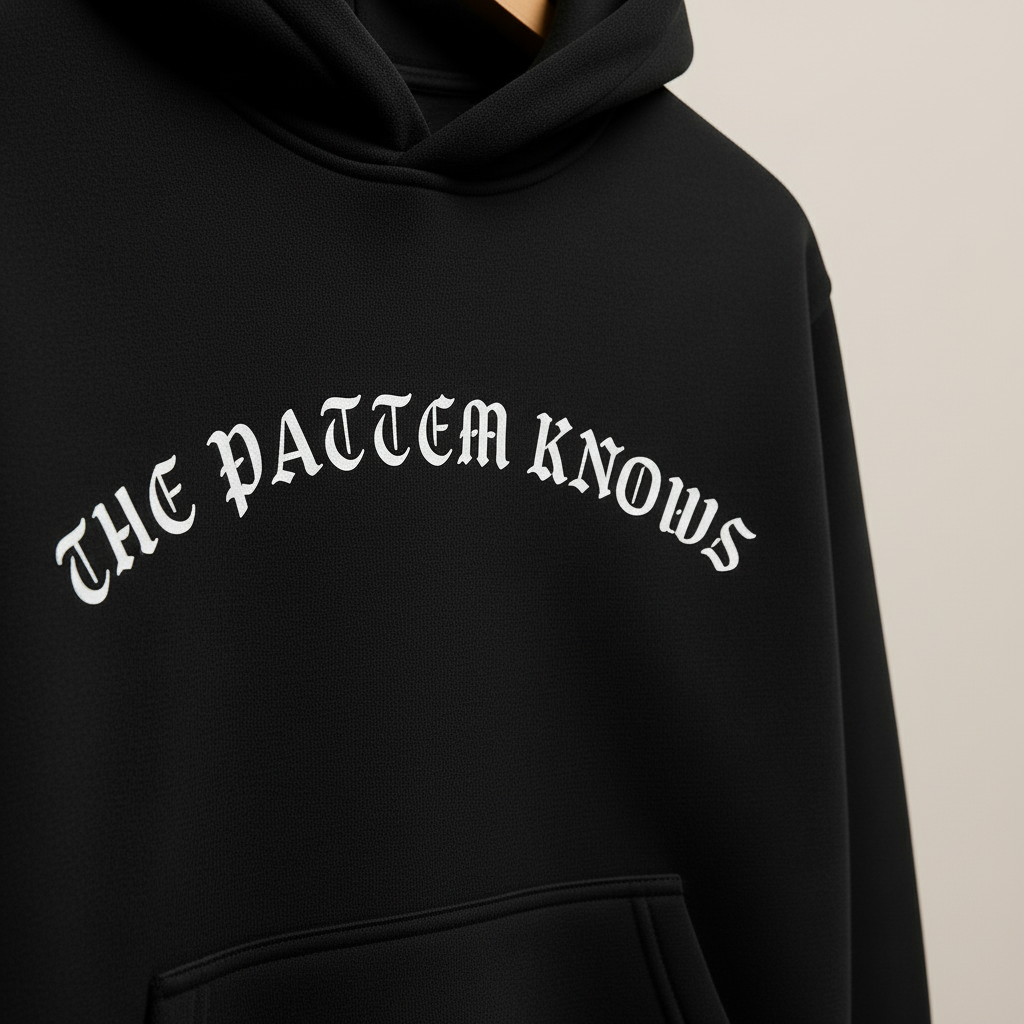 THE PATTERN KNOWS – Heavyweight Oversized  Cotton Hoodie