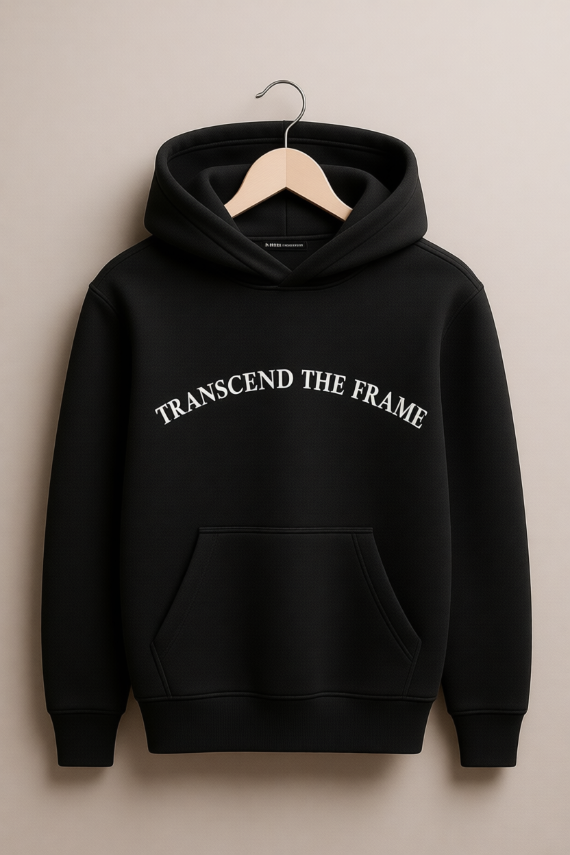 TRANSCEND THE FRAME – Heavyweight Oversized Cotton Hoodie
