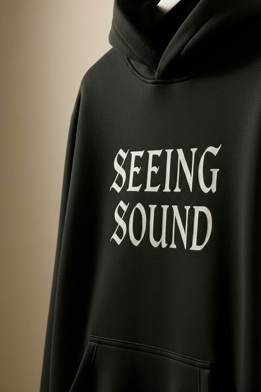 SEEING SOUND – Heavyweight Oversized  Cotton Hoodie