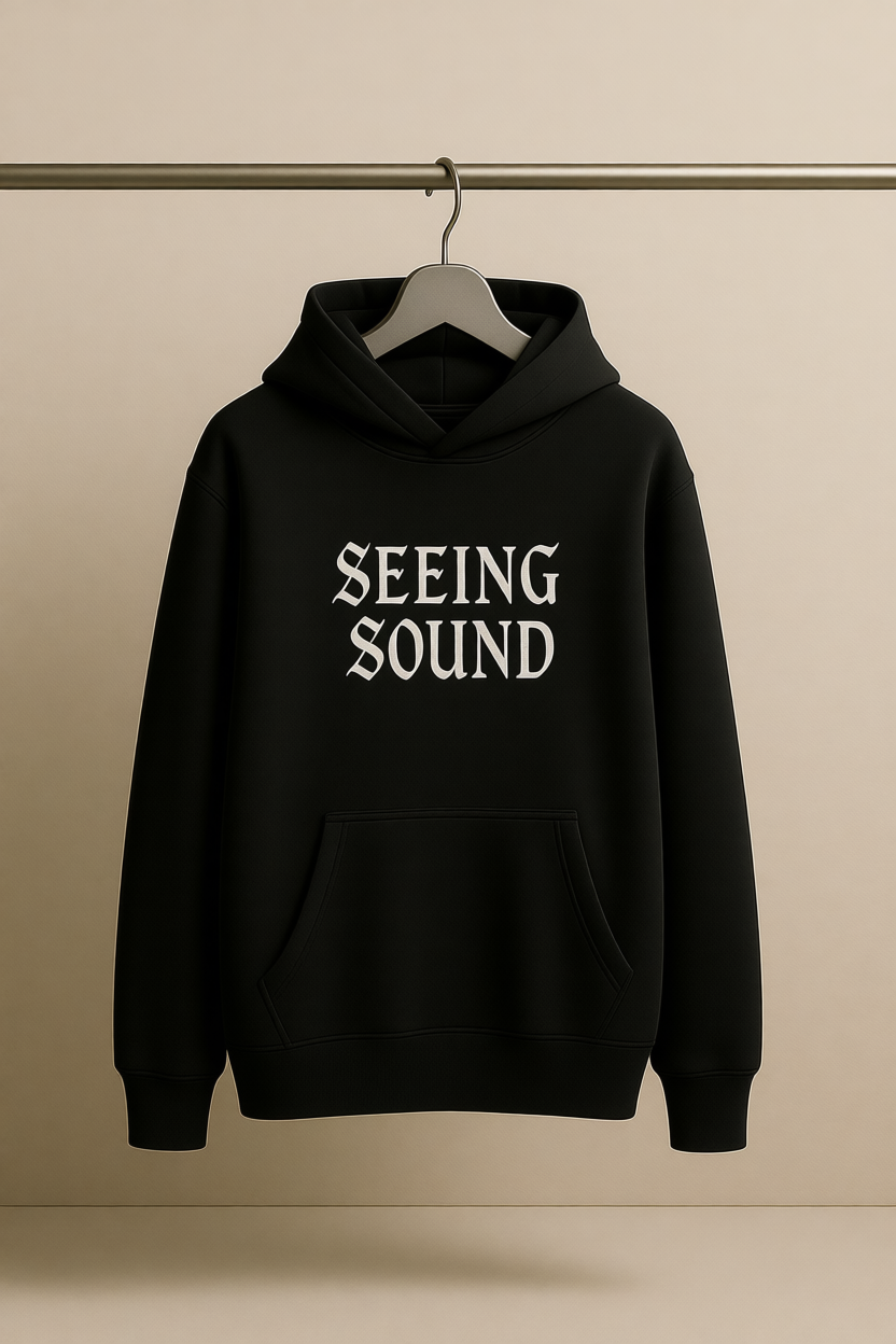 SEEING SOUND – Heavyweight Oversized  Cotton Hoodie