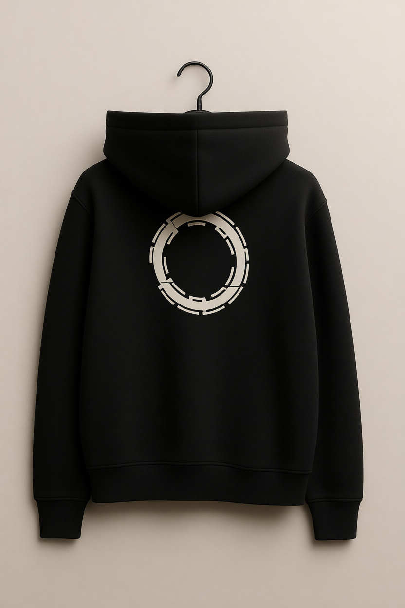 TIME EATS ITSELF – Heavyweight Oversized  Cotton Hoodie