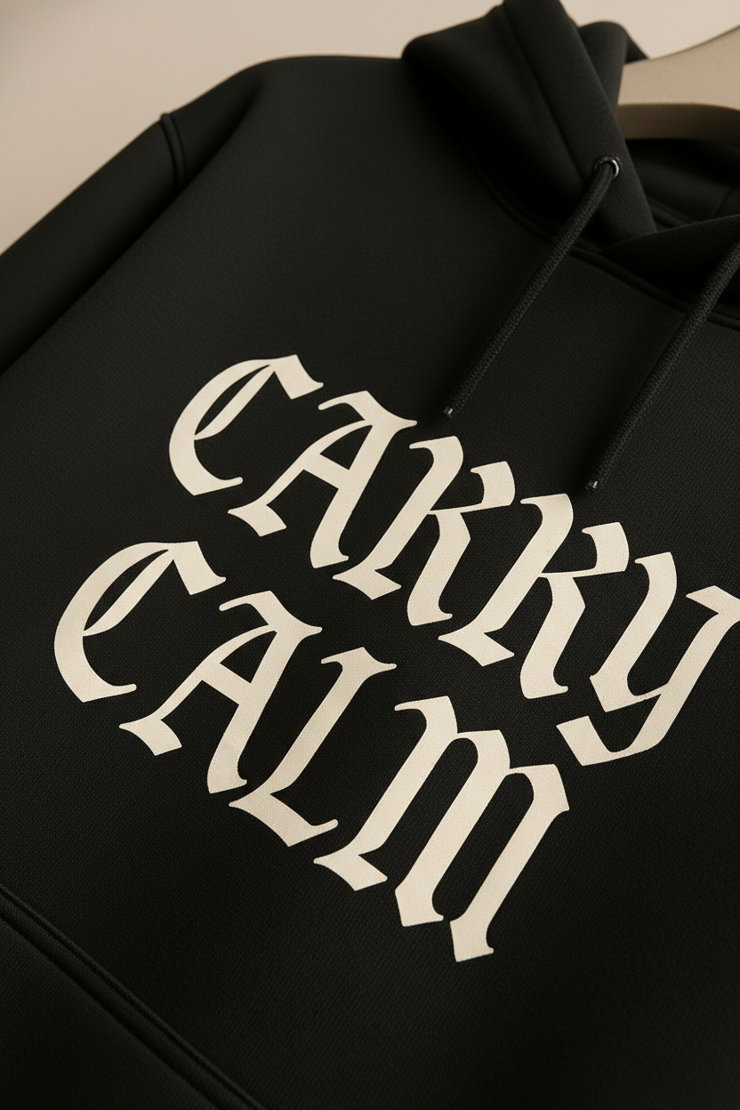 CARRY CALM – Oversized Heavyweight Cotton Hoodie
