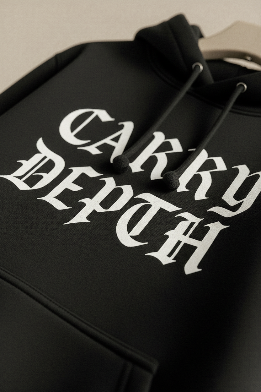 CARRY DEPTH – Oversized Heavyweight Cotton Hoodie