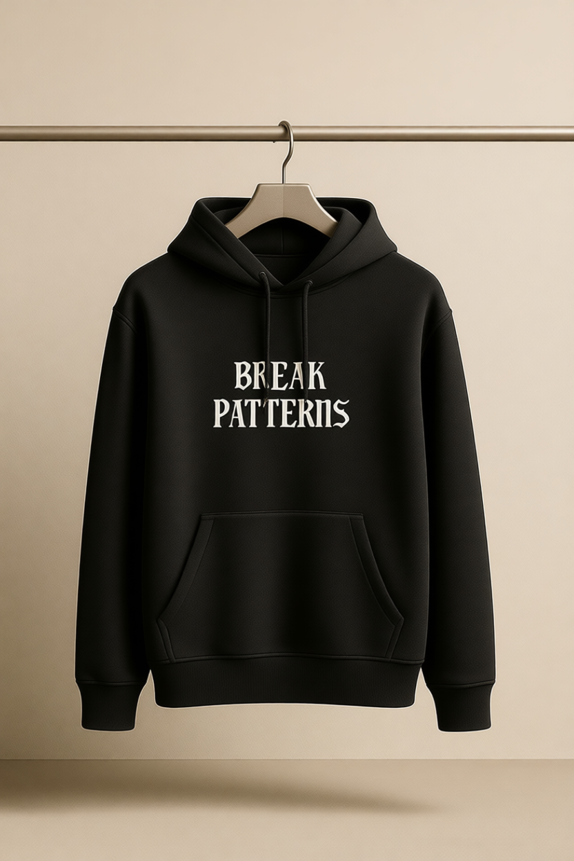 BREAK PATTERNS – Oversized Heavyweight Cotton Hoodie