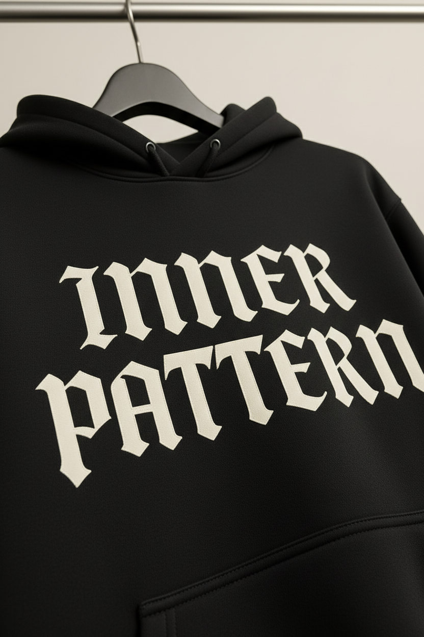 INNER PATTERN – Oversized Heavyweight Cotton Hoodie