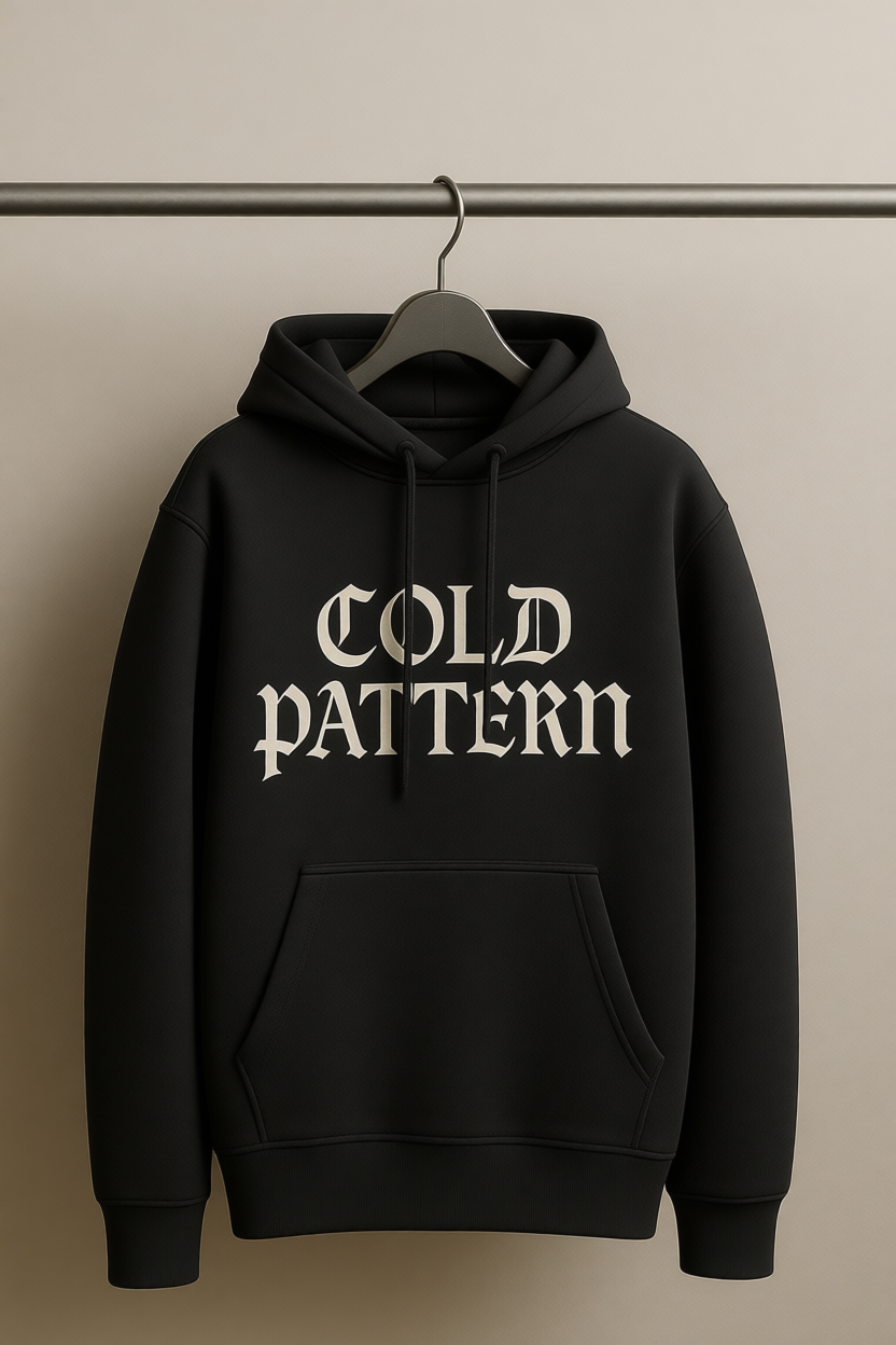 COLD PATTERN – Oversized Heavyweight Cotton Hoodie