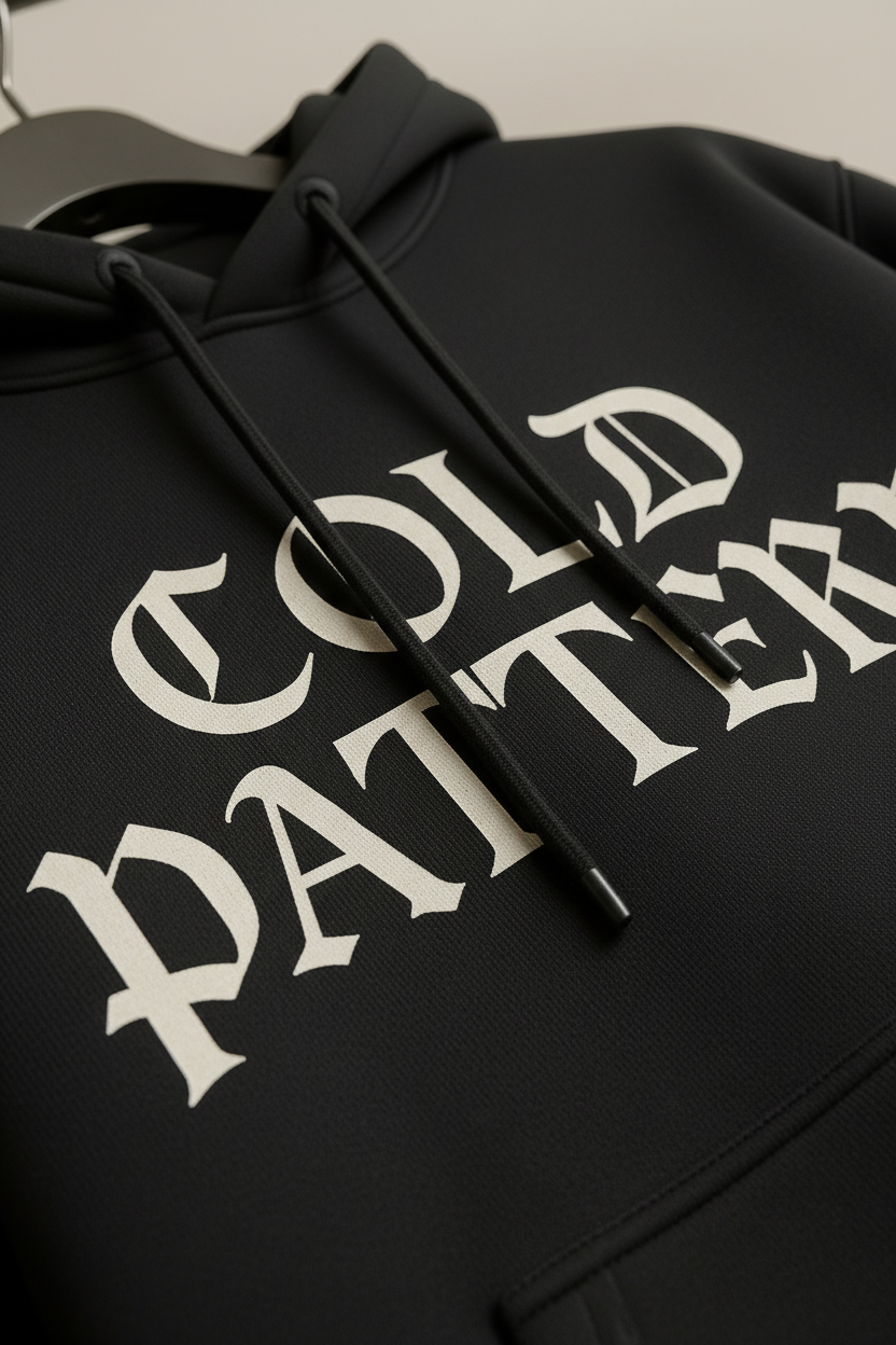 COLD PATTERN – Oversized Heavyweight Cotton Hoodie