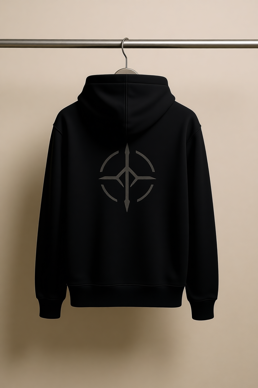 THE CODE IS ALIVE – Oversized Heavyweight Cotton Hoodie