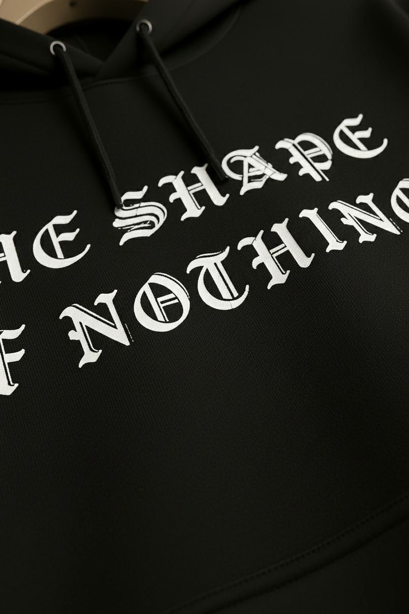 THE SHAPE OF NOTHING – Oversized Heavyweight Cotton Hoodie