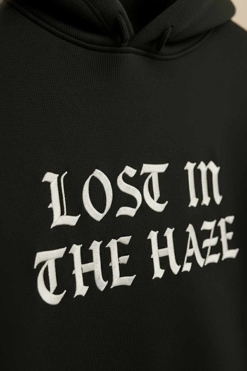 LOST IN THE HAZE – Oversized Heavyweight Cotton Hoodie