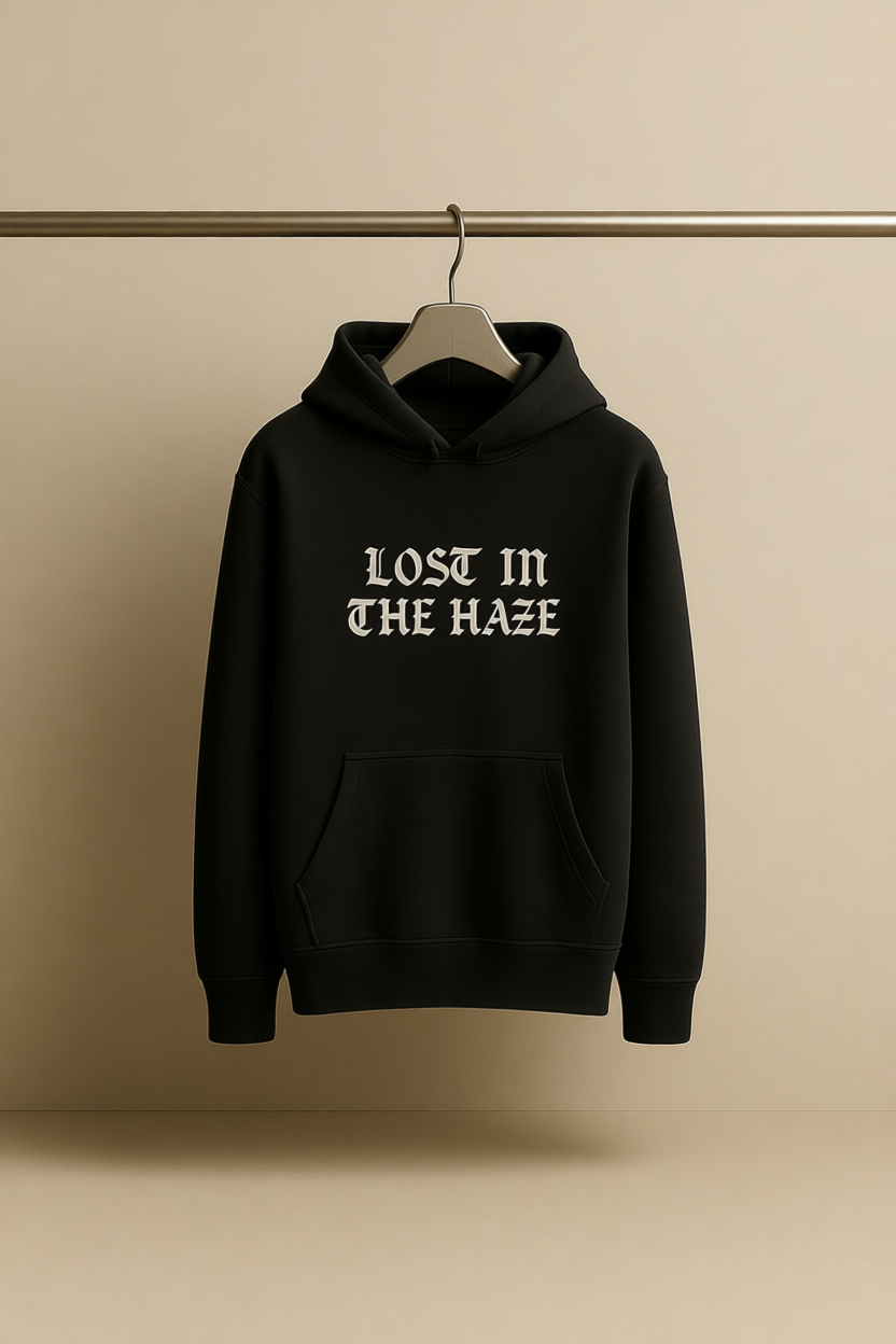 LOST IN THE HAZE – Oversized Heavyweight Cotton Hoodie