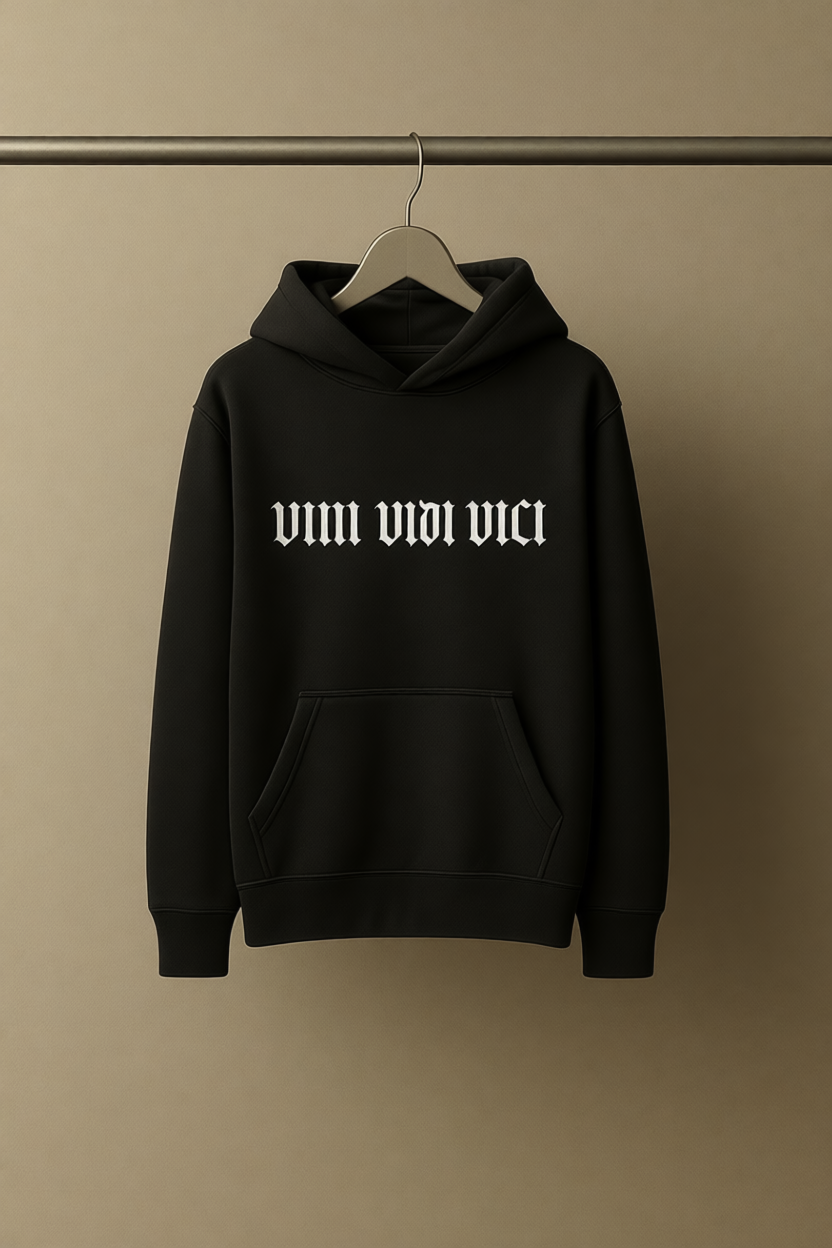 VINI VIDI VICI – Signature Minimalist Oversized Hoodie