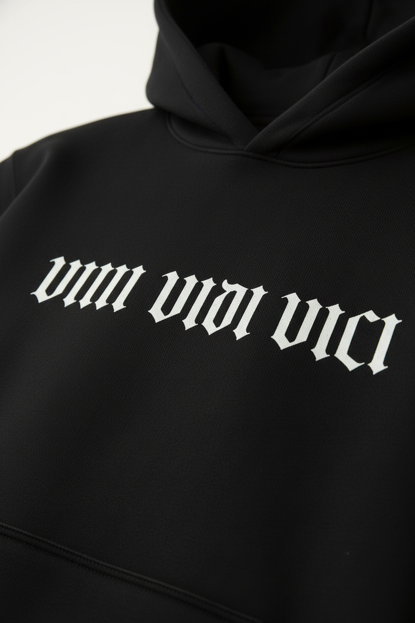 VINI VIDI VICI – Signature Minimalist Oversized Hoodie
