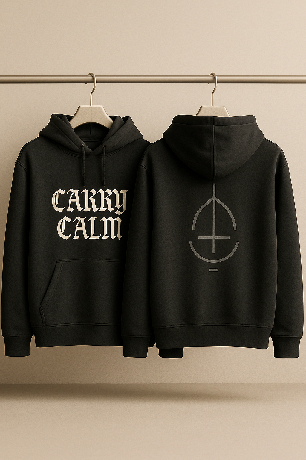 CARRY CALM – Oversized Heavyweight Cotton Hoodie