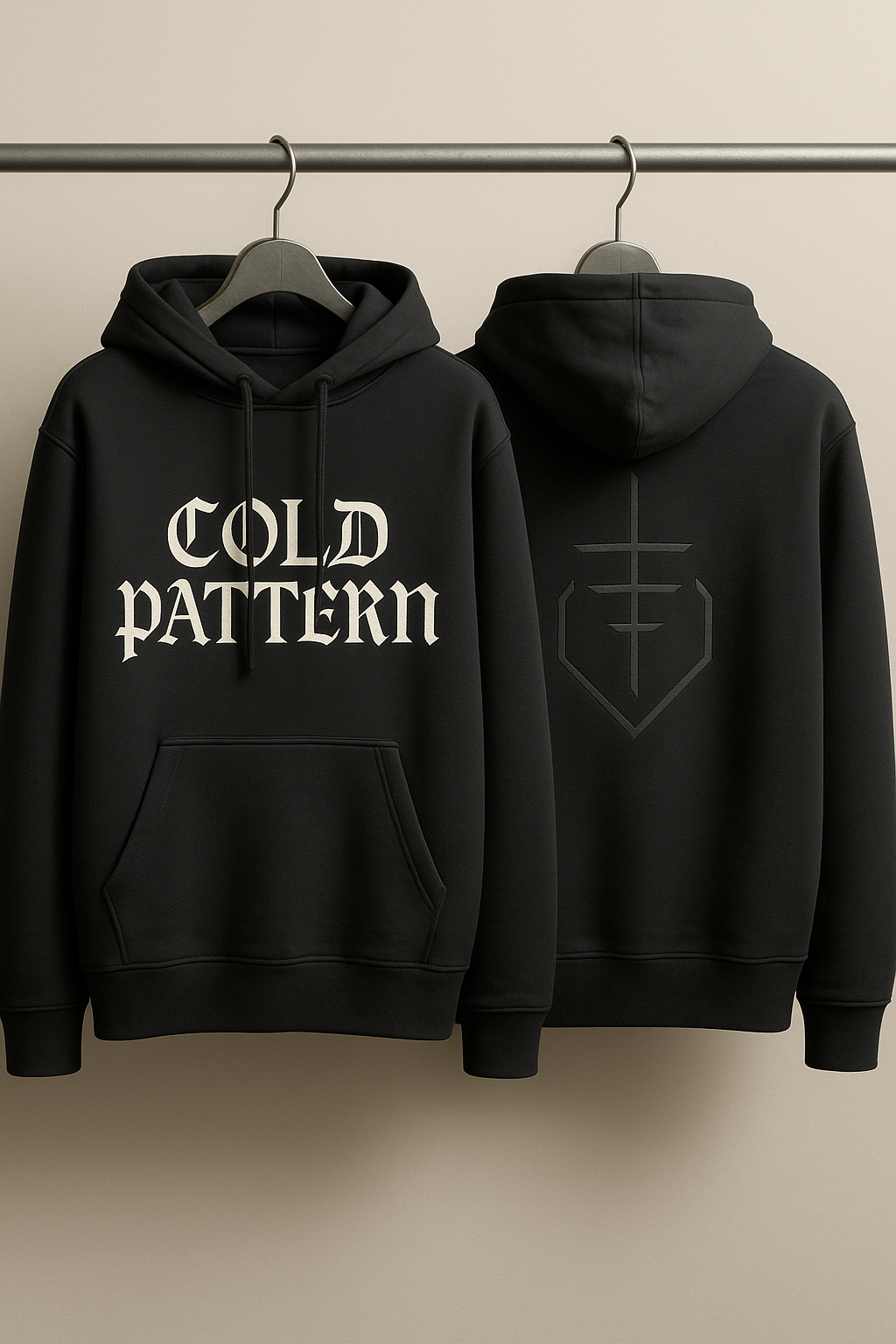 COLD PATTERN – Oversized Heavyweight Cotton Hoodie