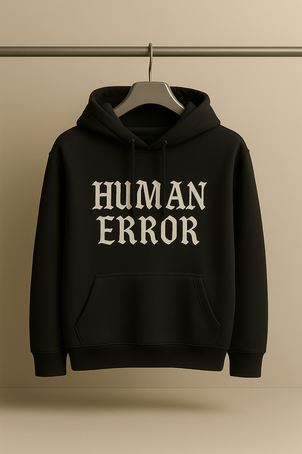 HUMAN ERROR – Premium Oversized Cotton Hoodie