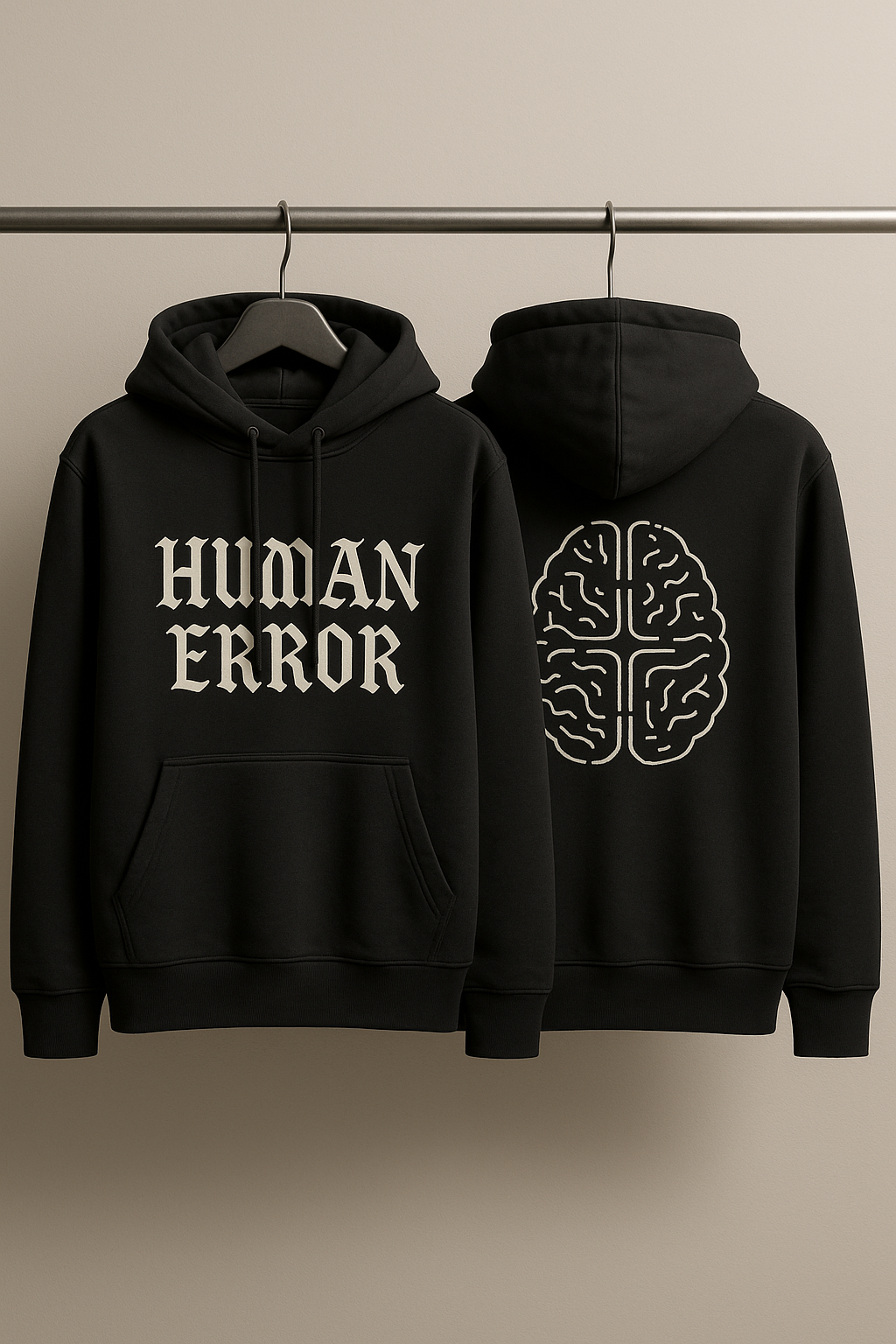 HUMAN ERROR – Premium Oversized Cotton Hoodie