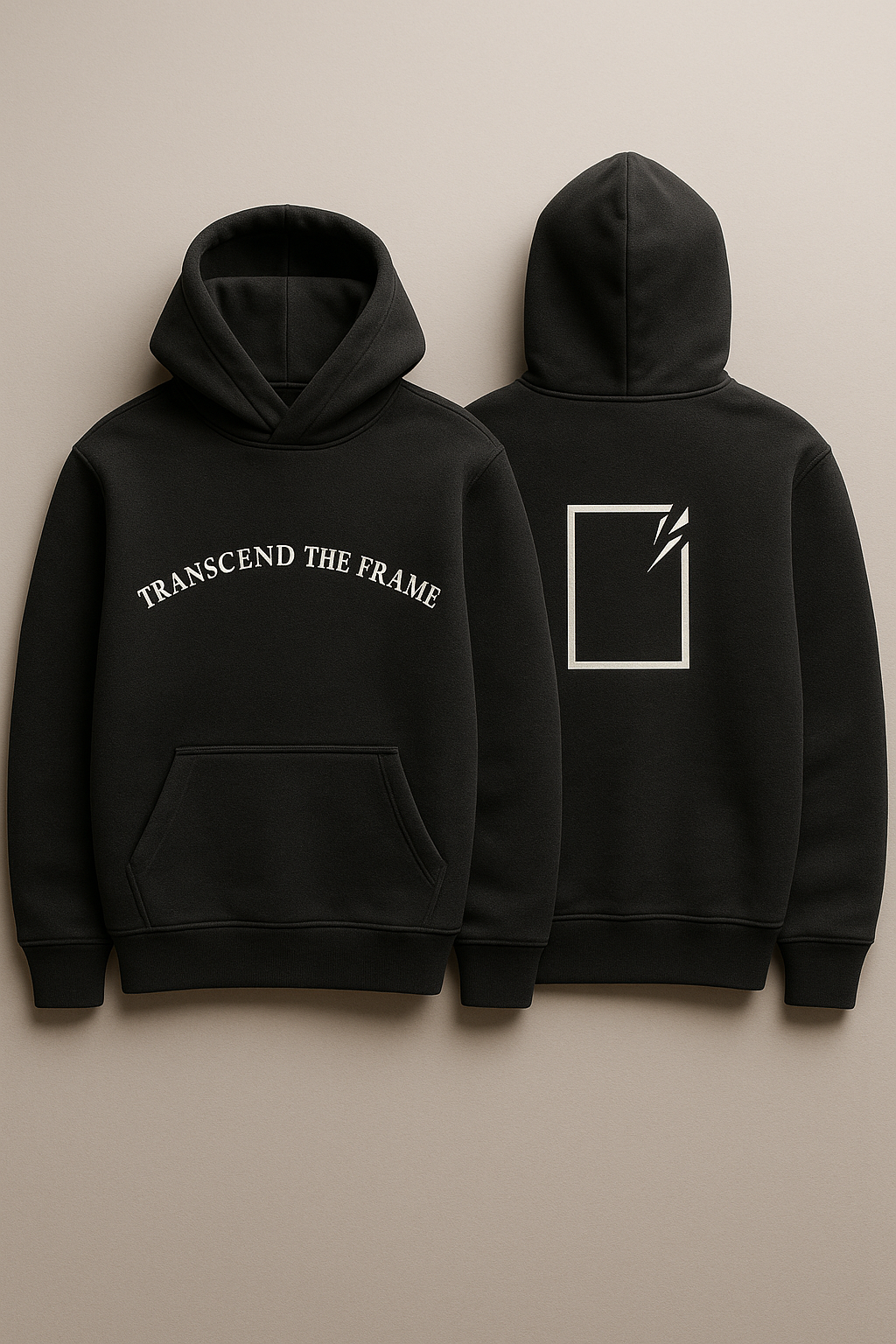 TRANSCEND THE FRAME – Heavyweight Oversized Cotton Hoodie