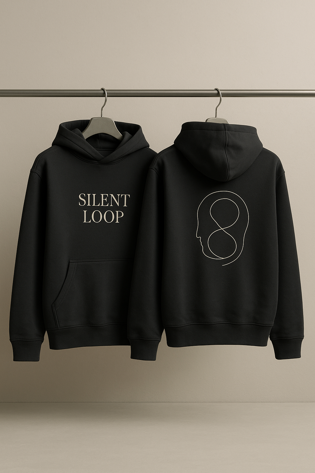 SILENT LOOP – Heavyweight Oversized Cotton Hoodie