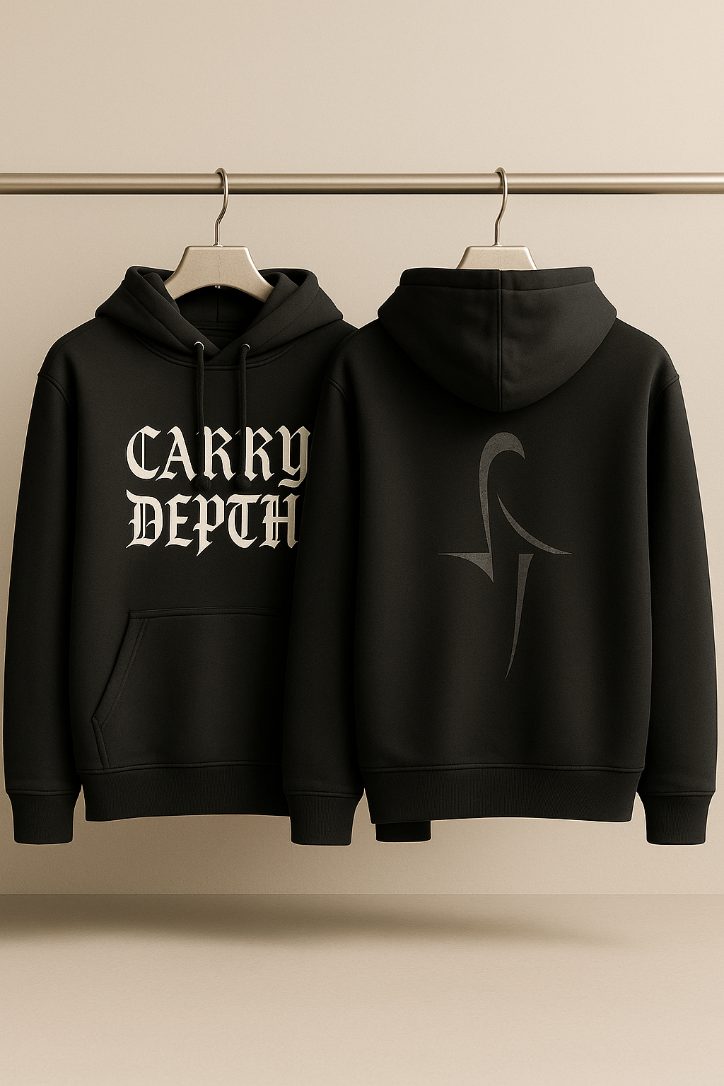 CARRY DEPTH – Oversized Heavyweight Cotton Hoodie