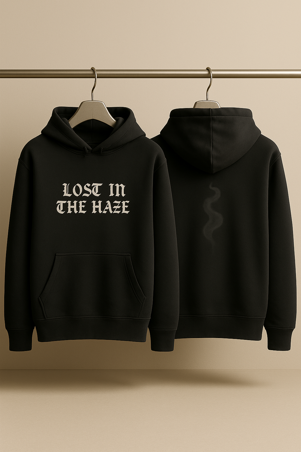 LOST IN THE HAZE – Oversized Heavyweight Cotton Hoodie